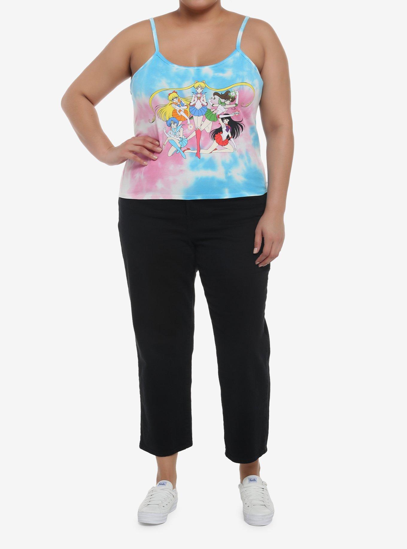 Sailor Moon Inner Sailor Guardians Tie-Dye Girls Cami Plus Size, MULTI, alternate