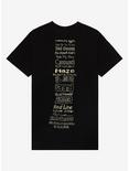5 Seconds Of Summer 5SOS5 Tracklisting T-Shirt, BLACK, alternate