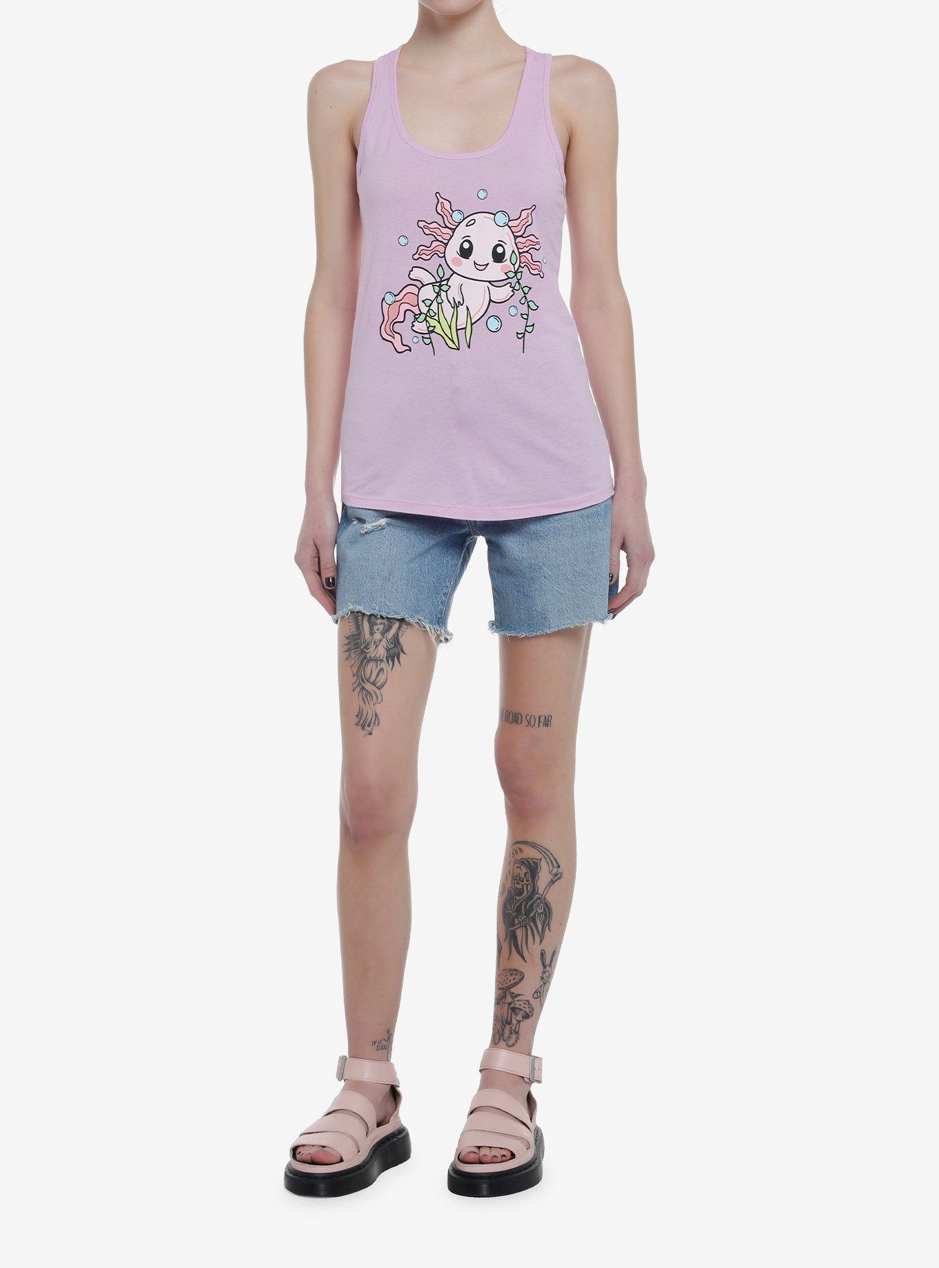 Axolotl Underwater Girls Tank Top, MULTI, alternate