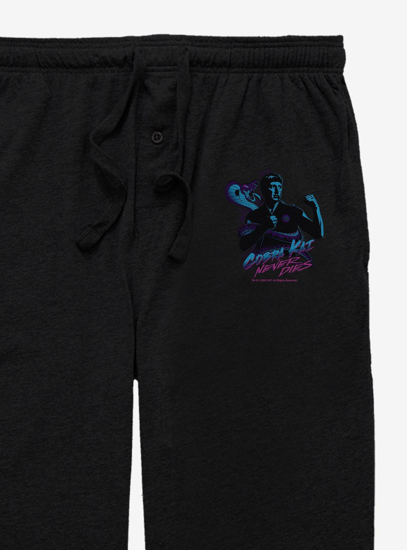 Cobra Kai Never Dies Pajama Pants, BLACK, alternate