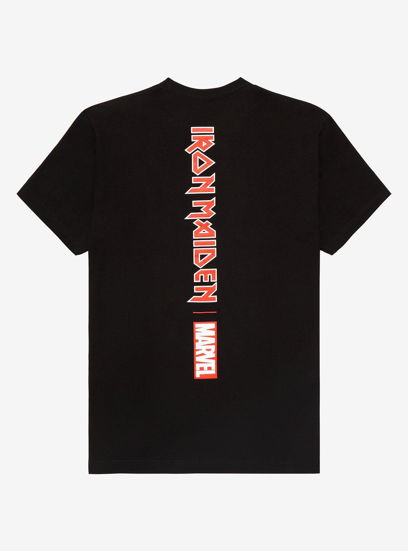 Marvel Iron Maiden Star-Lord Somewhere In Time T-Shirt, BLACK, alternate