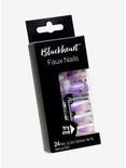Lavender Pink Ombre Butterfly Faux Nail Set, , alternate