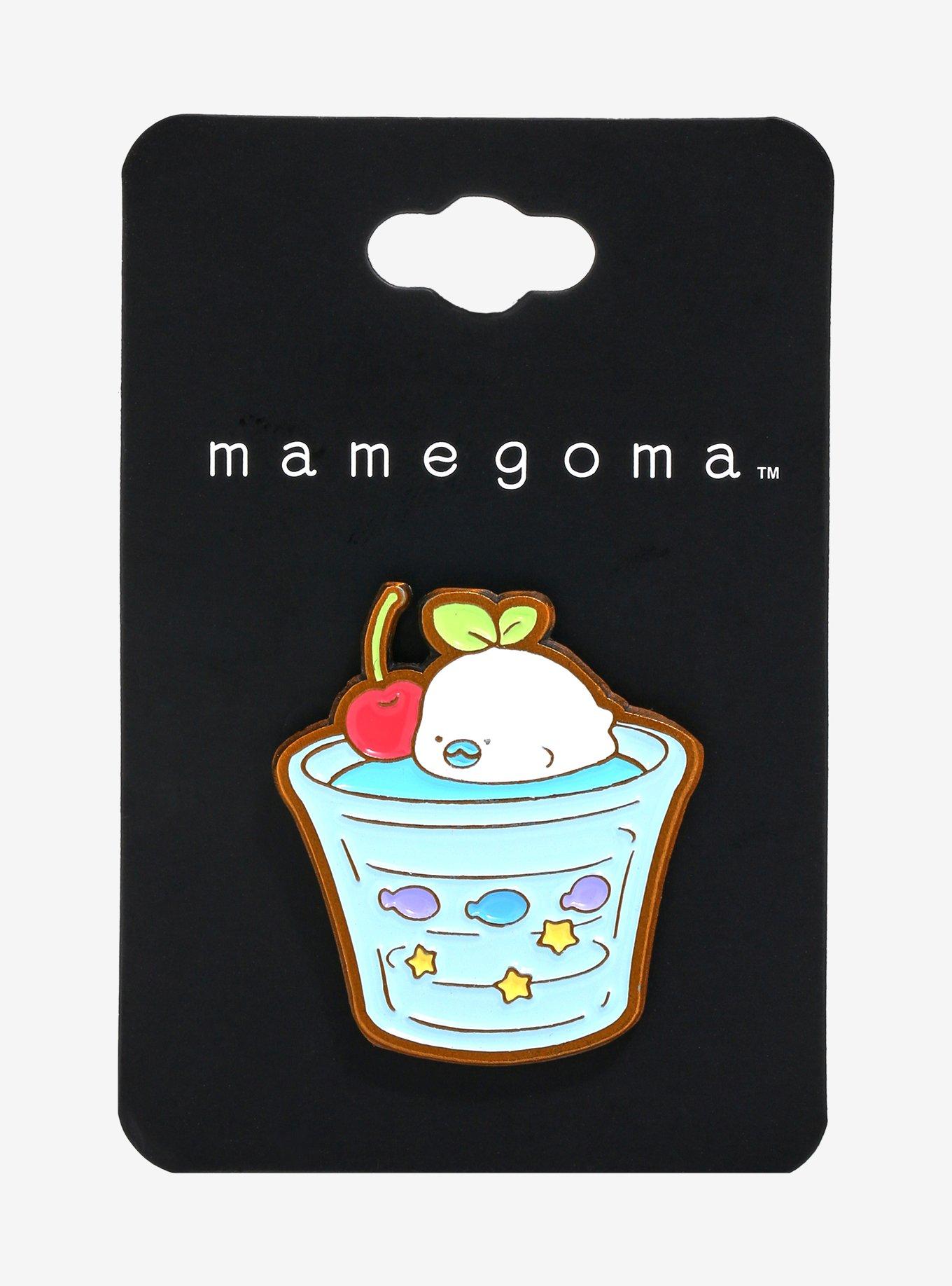 Mamegoma Cherry Drink Enamel Pin, , alternate