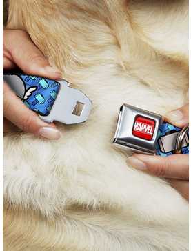 Marvel Thor Kawaii Poses Hammer Monogram Seatbelt Buckle Dog Collar, , hi-res