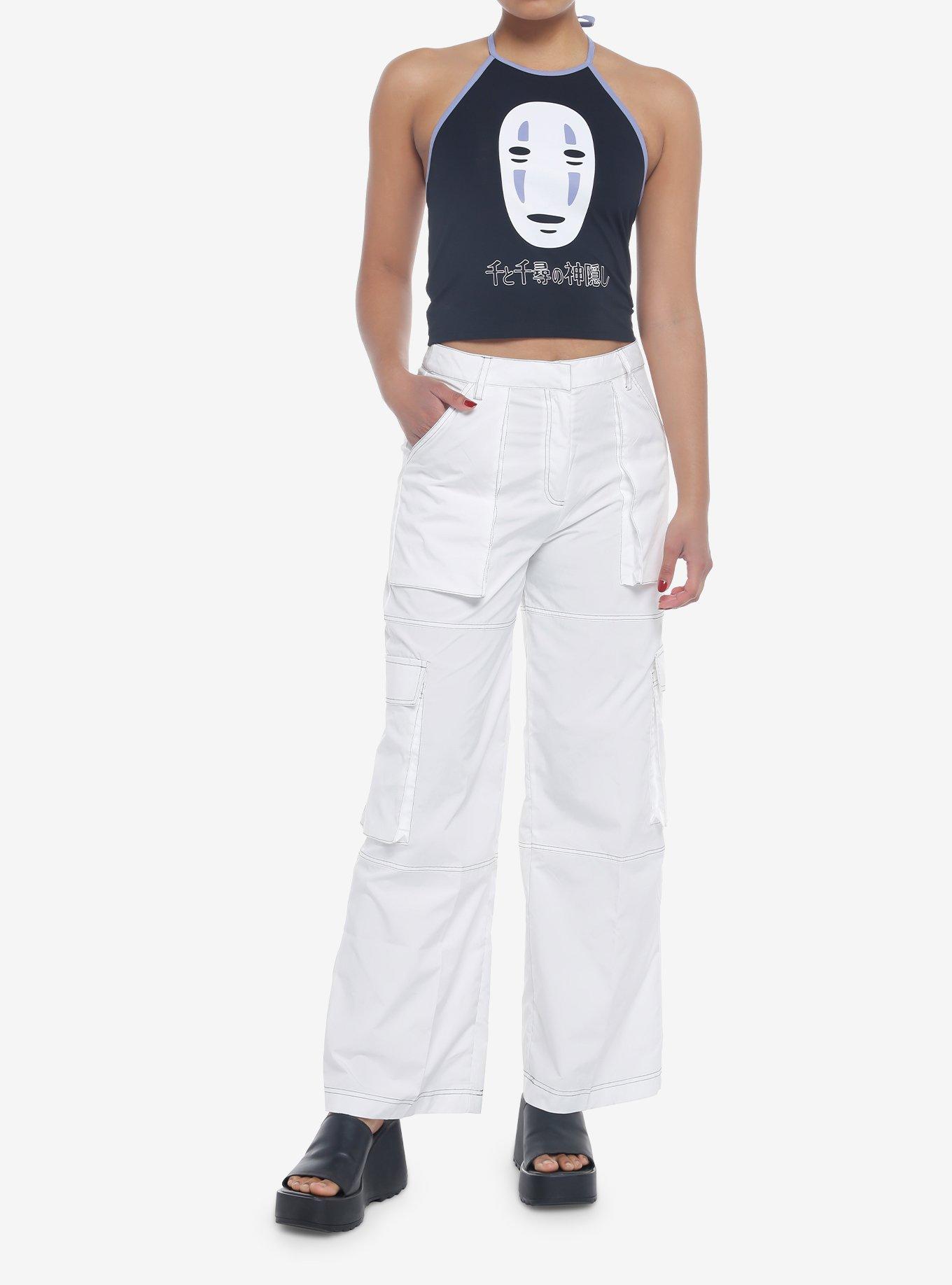 Her Universe Studio Ghibli Spirited Away No-Face Girls Crop Halter Top, MULTI, alternate