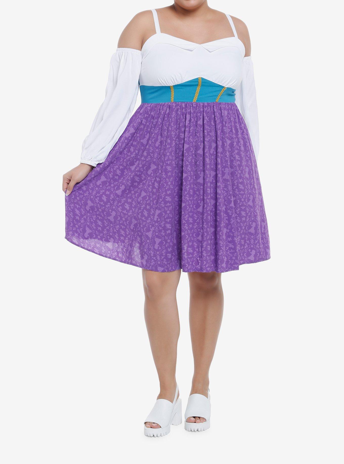 Disney The Hunchback Of Notre Dame Esmeralda Cold Shoulder Dress Plus Size, MULTI, alternate