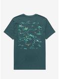 Disney Winnie the Pooh Hundred Acre Wood Map T-Shirt - BoxLunch Exclusive, DARK GREEN, alternate