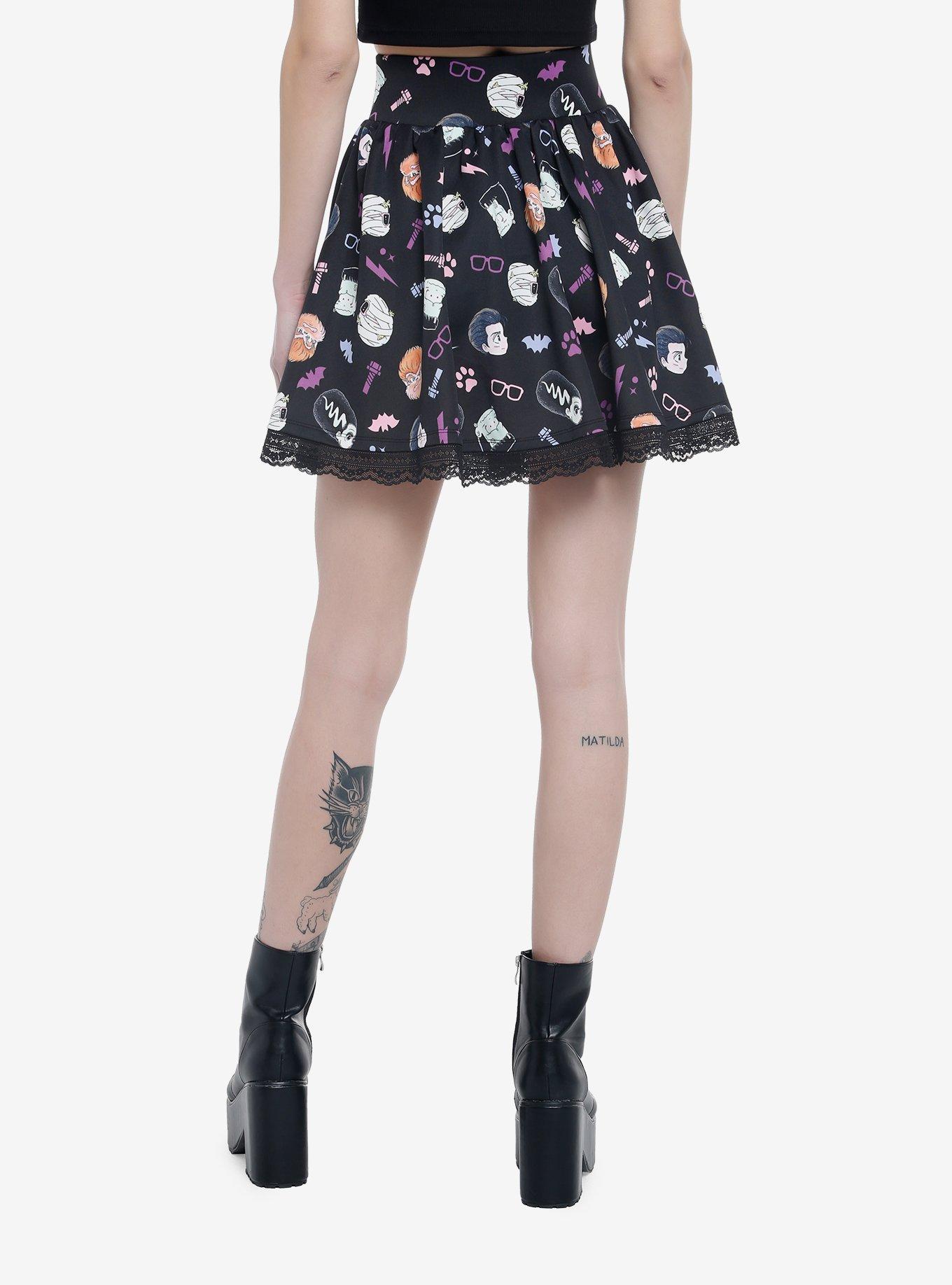 Universal Monsters Chibi Lace-Up Skirt, , hi-res