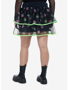 Invader Zim Tiered Tulle Skirt Plus Size, , hi-res