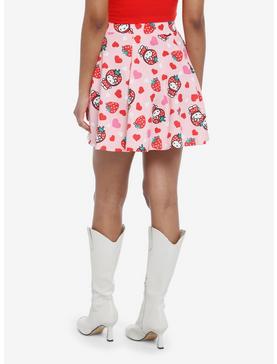 Hello Kitty Strawberry Pink Heart Skirt, , hi-res