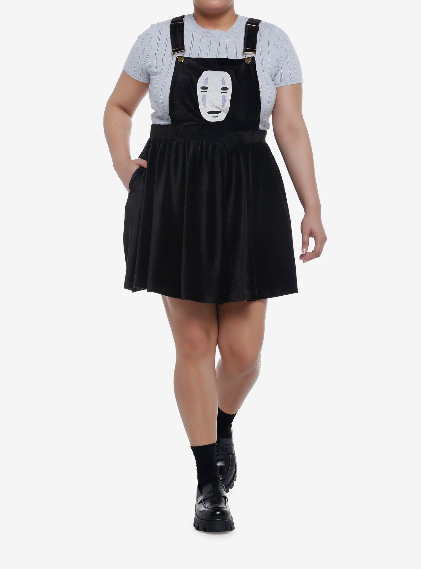 Studio Ghibli Spirited Away No-Face Velvet Skirtall Plus Size, , hi-res