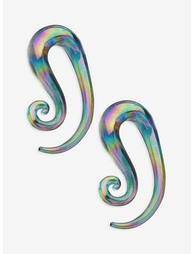 Glass Rainbow Spiral Taper 2 Pack, , hi-res