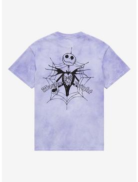 Plus Size The Nightmare Before Christmas Jack Skellington Web Purple Tie-Dye T-Shirt, , hi-res