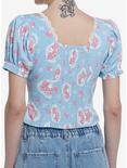 My Melody Lace Peasant Girls Woven Top, MULTI, alternate