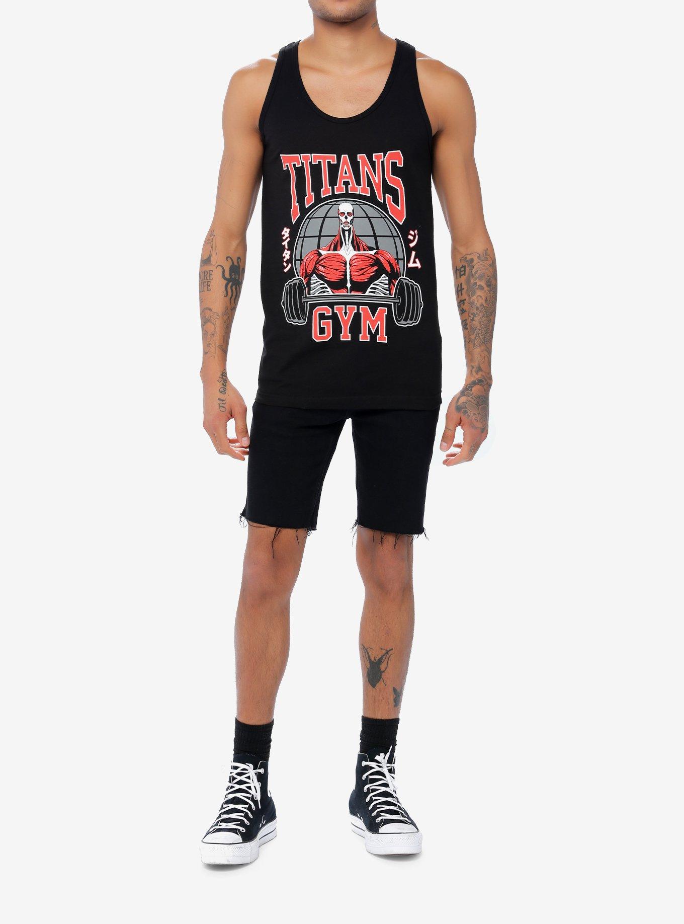 Attack On Titan Colossal Titan Tank Top, BLACK, alternate