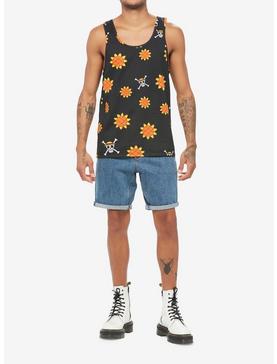 Plus Size One Piece Luffy Sunflower Tank Top, , hi-res