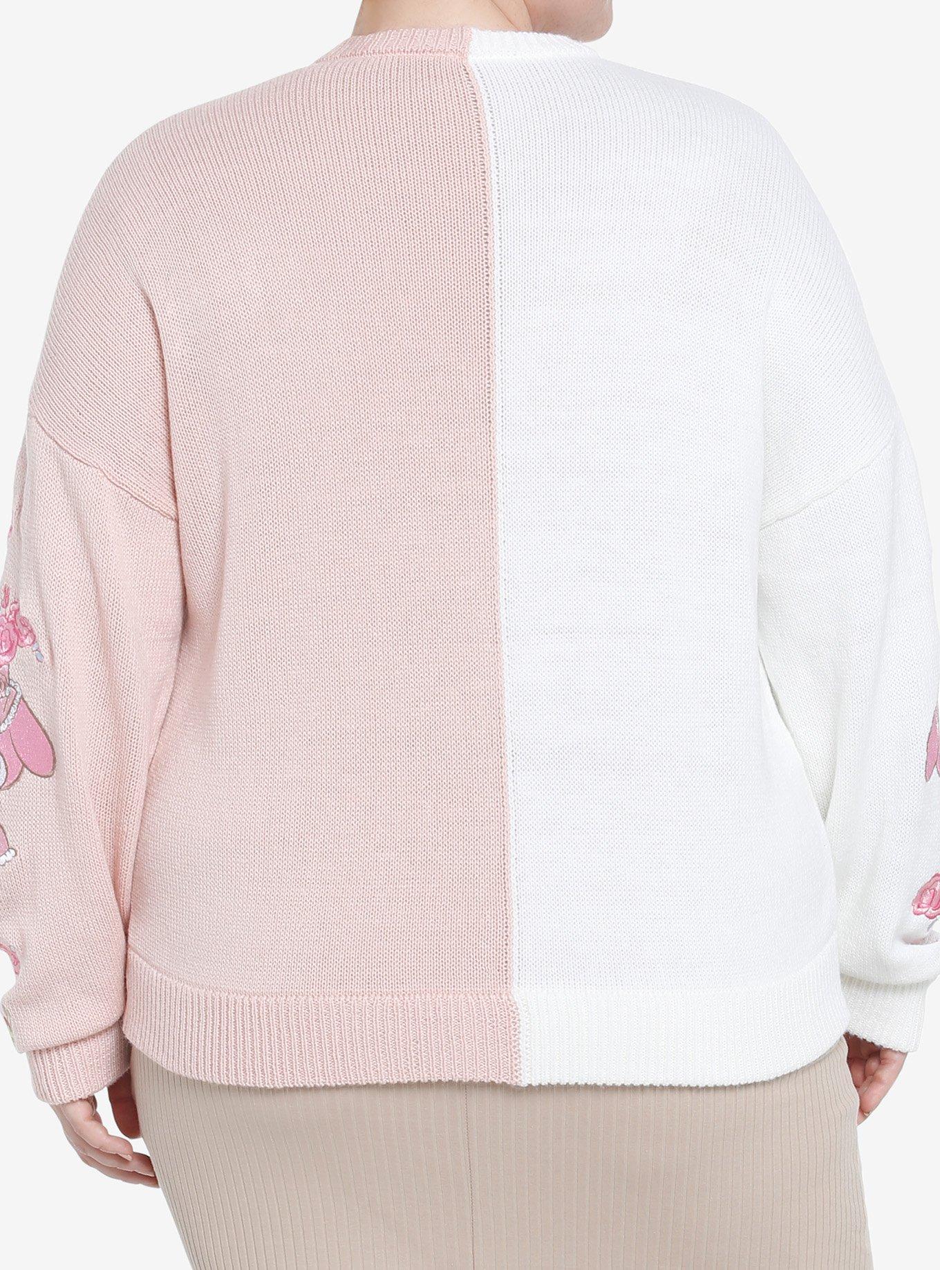 My Melody Pink & White Split Girls Cardigan Plus Size, MULTI, alternate