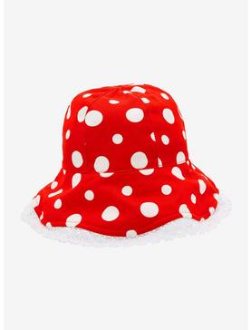Red Mushroom Floppy Bucket Hat, , hi-res