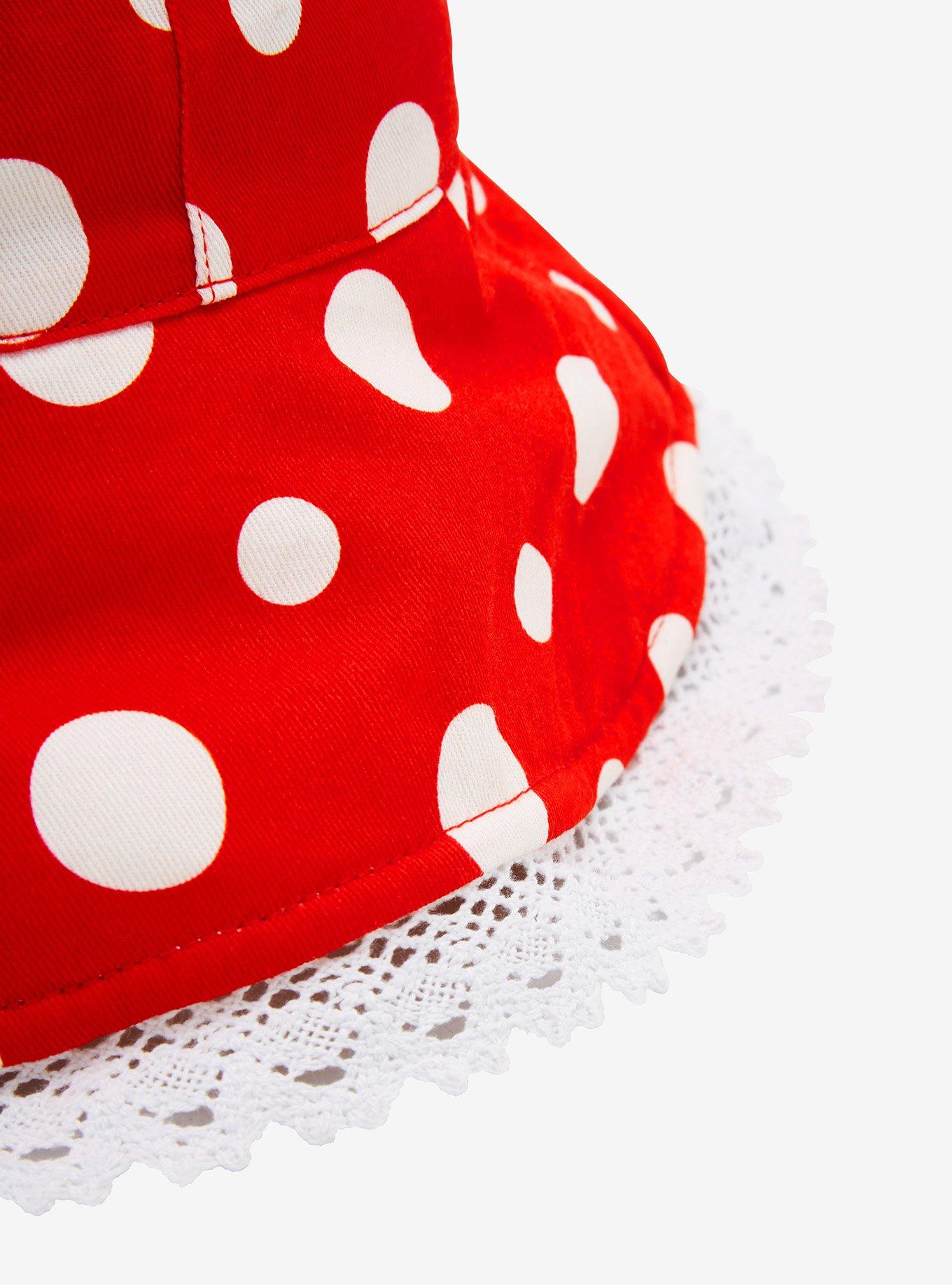 Red Mushroom Floppy Bucket Hat, , alternate