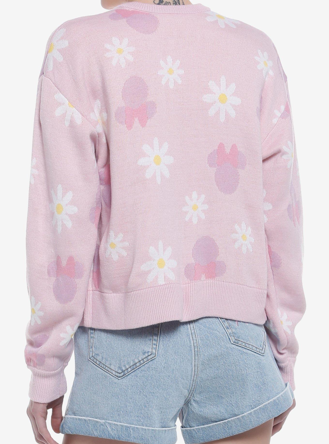 Her Universe Disney Minnie Mouse Y2K Tie-Front Skimmer Girls Cardigan, MULTI, alternate