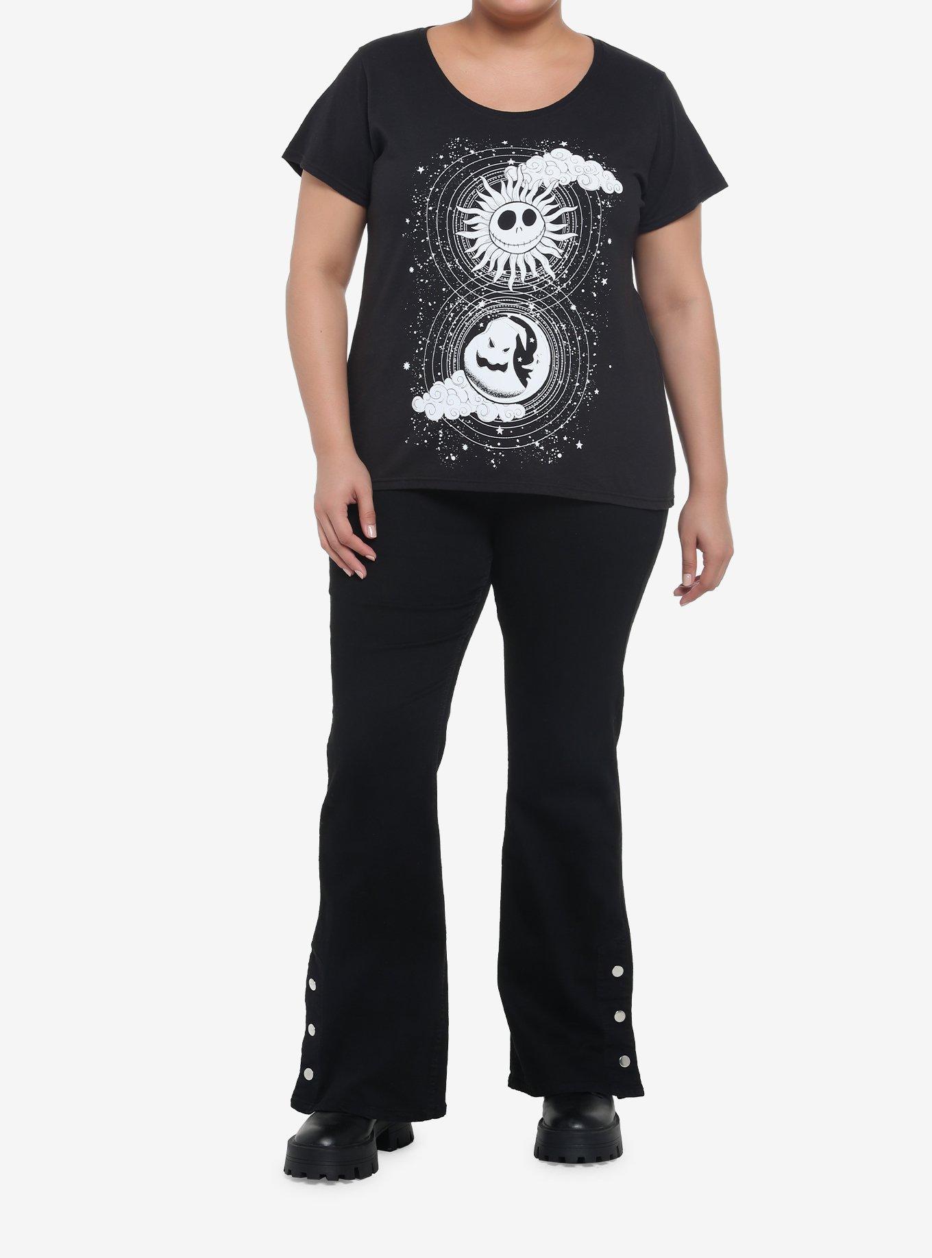 The Nightmare Before Christmas Jack & Oogie Boogie Celestial Girls T-Shirt Plus Size, MULTI, alternate