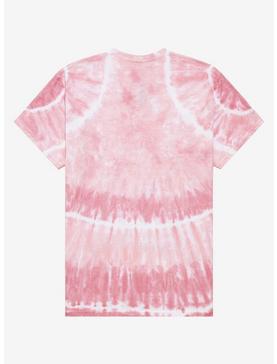 Hello Kitty Pink Grid Tie-Dye Boyfriend Fit Girls T-Shirt, , hi-res