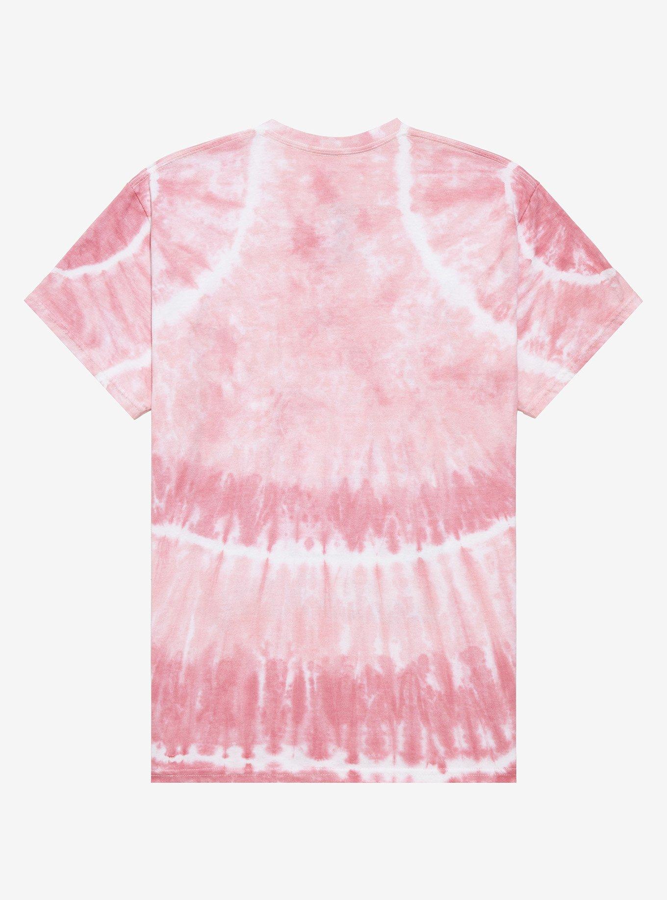 Hello Kitty Pink Grid Tie-Dye Boyfriend Fit Girls T-Shirt, MULTI, alternate