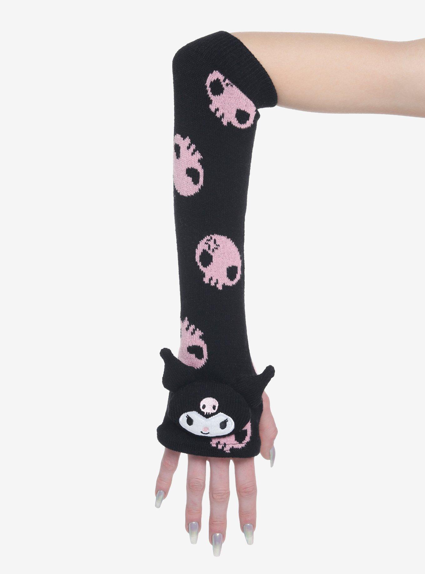 Kuromi Skull Plush 3D Arm Warmers, , alternate
