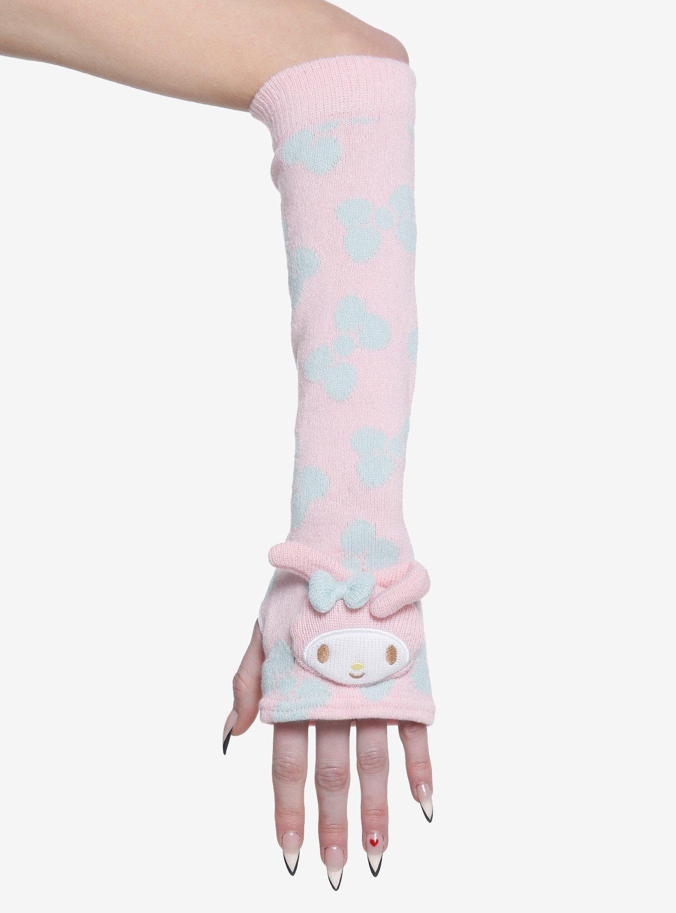 My Melody Bow Plush Arm Warmers, , alternate