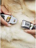 Plus Size Star Wars Character Faces White Seatbelt Buckle Dog Collar, BRIGHT WHITE, alternate