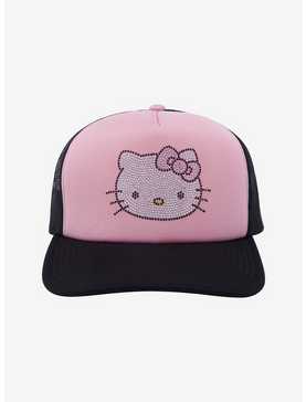Hello Kitty Rhinestone Trucker Hat, , hi-res