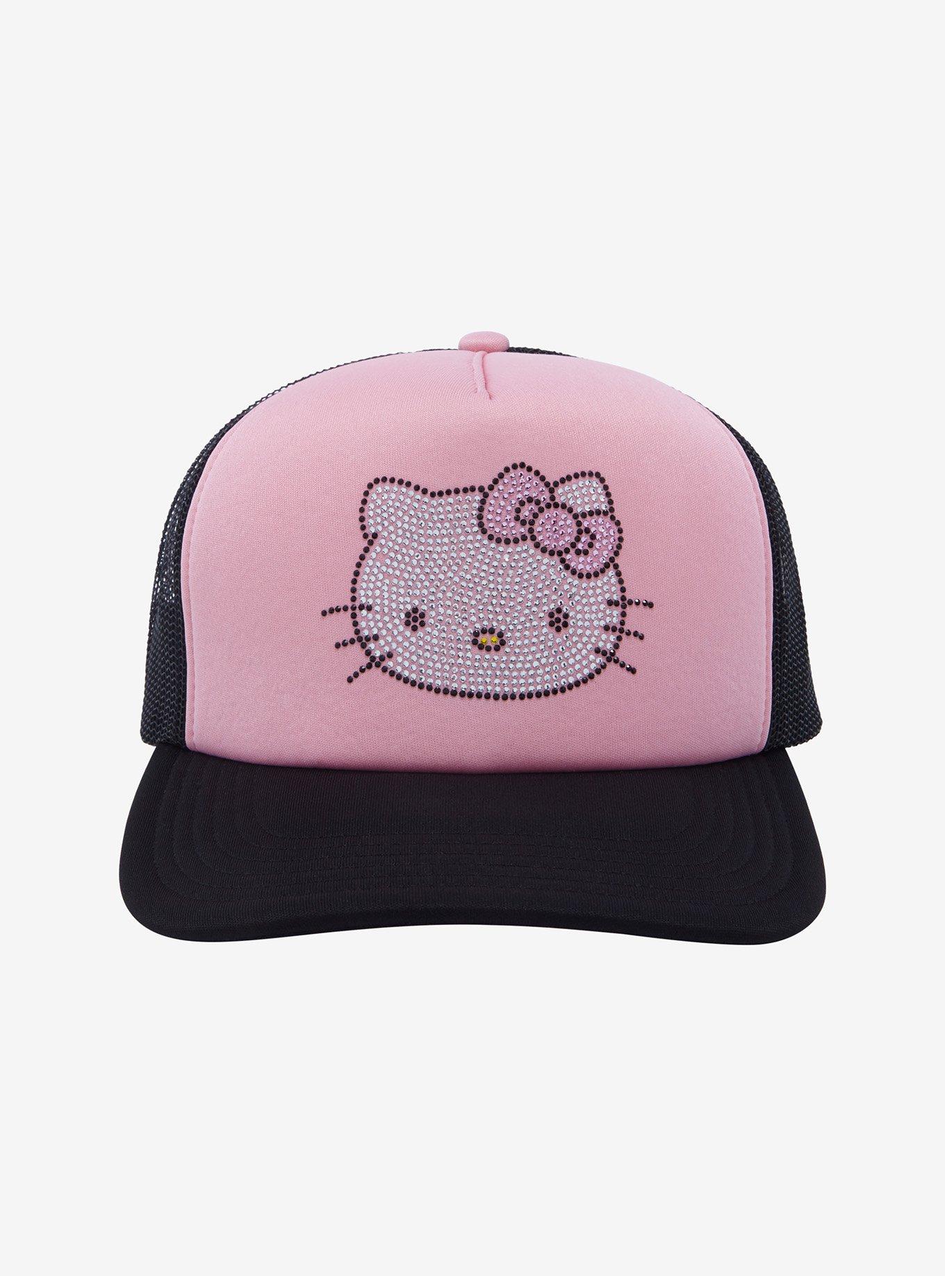 Hello Kitty Rhinestone Trucker Hat, , alternate