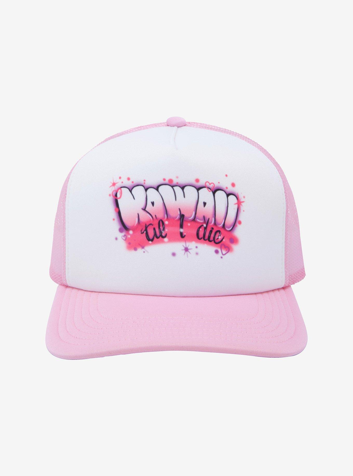 Kawaii Airbrush Trucker Hat, , alternate