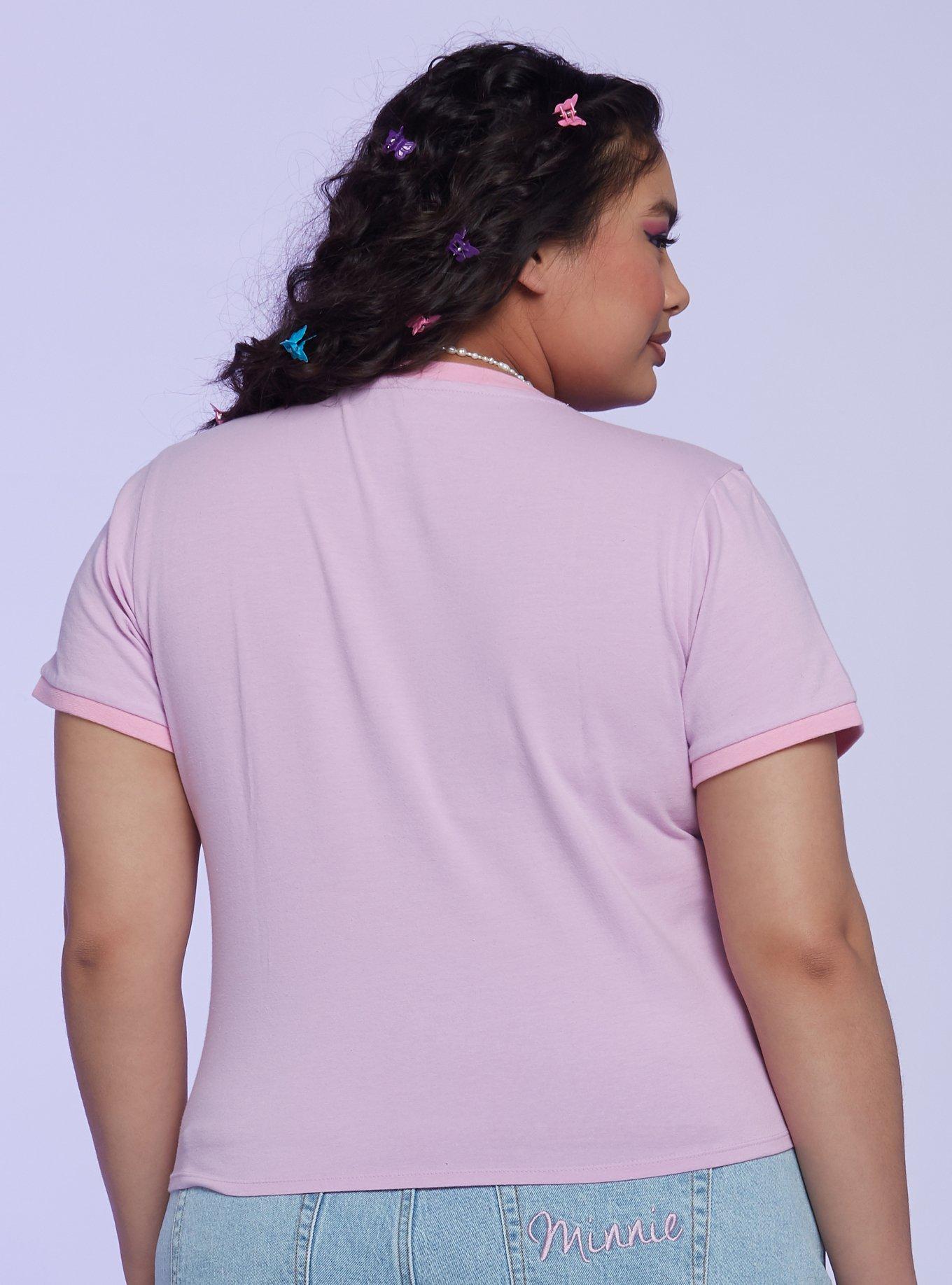 Her Universe Disney Minnie Mouse Y2K Baby T-Shirt Plus Size, PURPLE, alternate