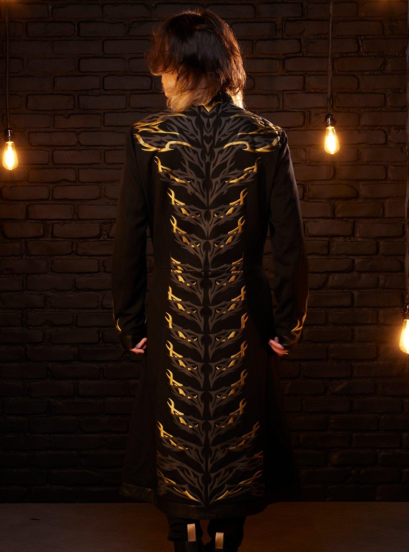 Shadow And Bone Darkling Kefta Coat, BLACK  GOLDEN ROD, alternate