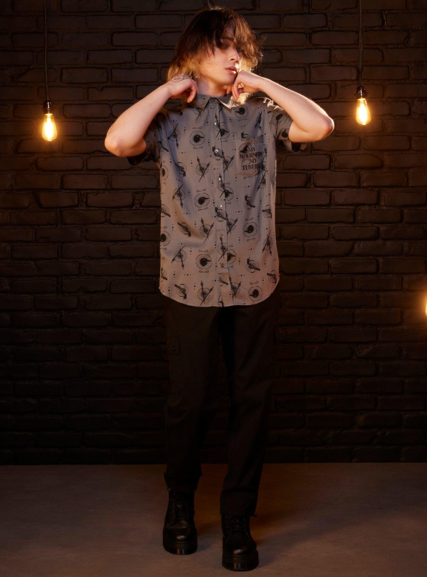 Shadow And Bone Crows Woven Button-Up, , hi-res
