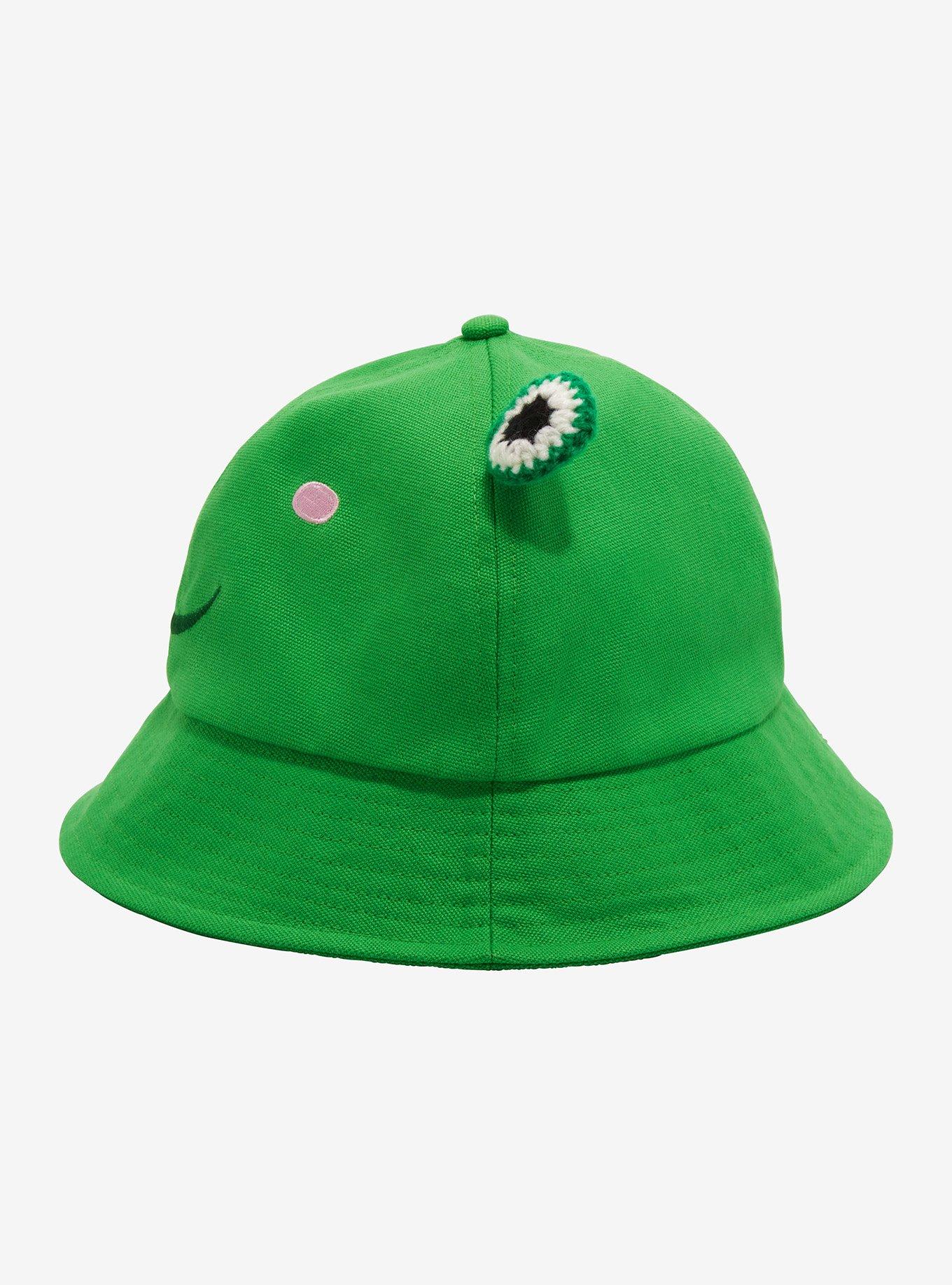 Frog 3D Crochet Eyes Bucket Hat, , alternate