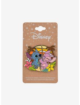 Disney Lilo & Stitch Angel & Stitch Sunset Beach Enamel Pin Set - BoxLunch Exclusive , , hi-res