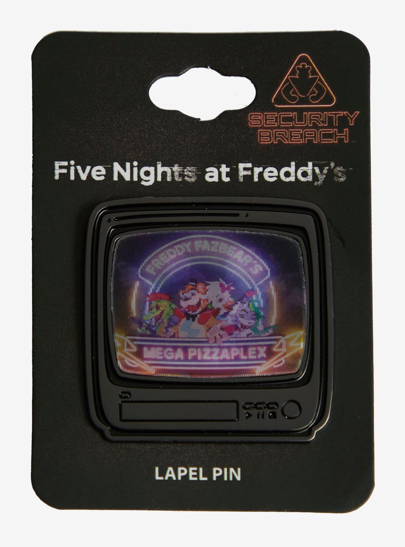 Five Nights at Freddy&rsquo;s Mega Pizzaplex Group Portrait Lenticular Enamel Pin, , alternate