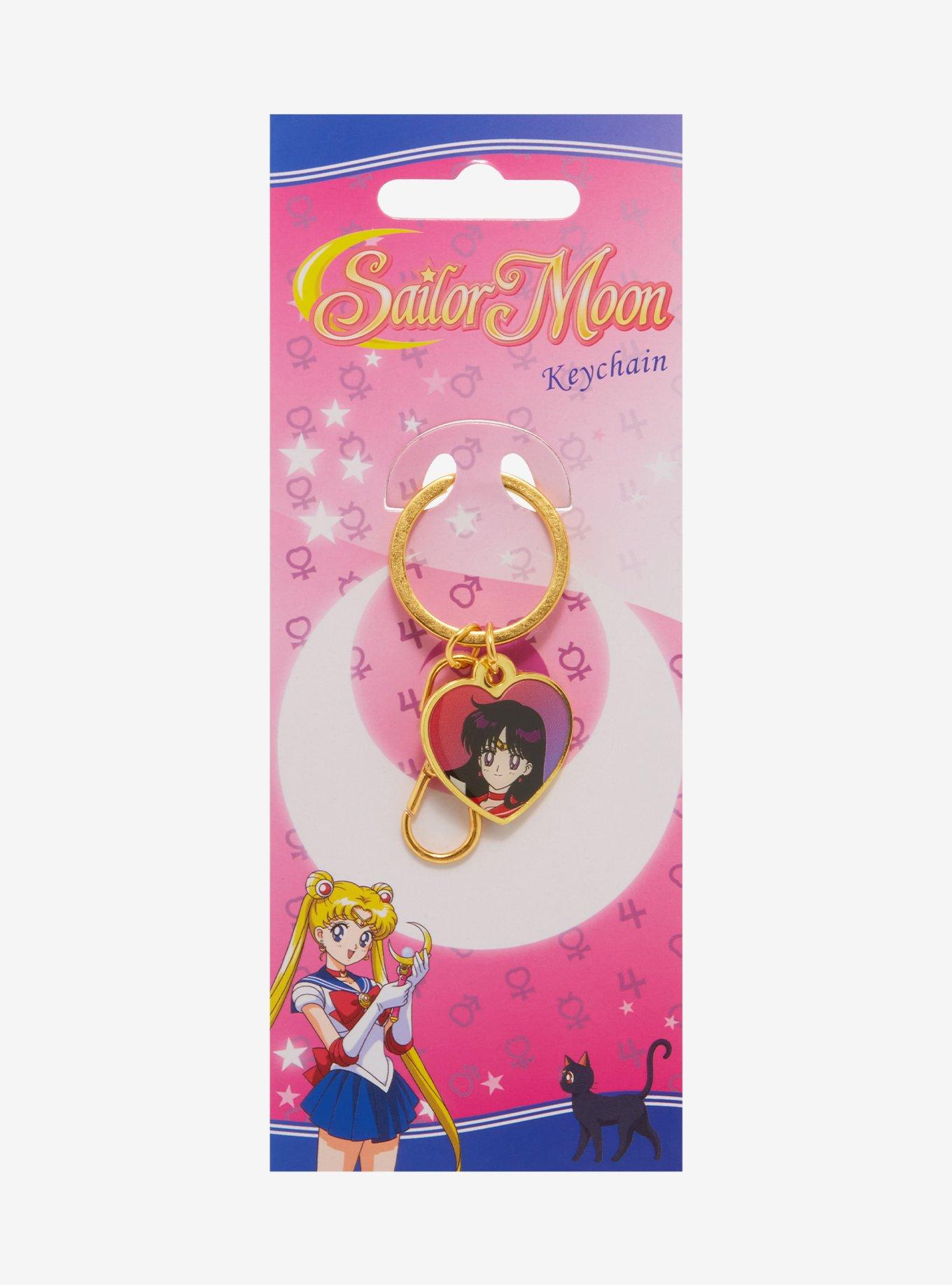 Sailor Moon Sailor Mars Heart Charm Keychain - BoxLunch Exclusive , , alternate