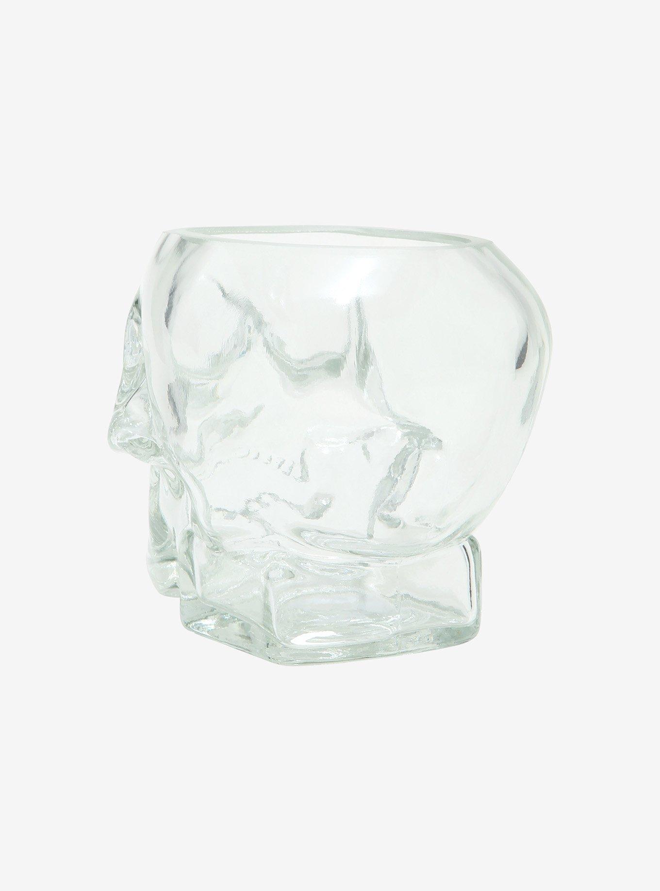 Clear Glass Skull Mug, , alternate