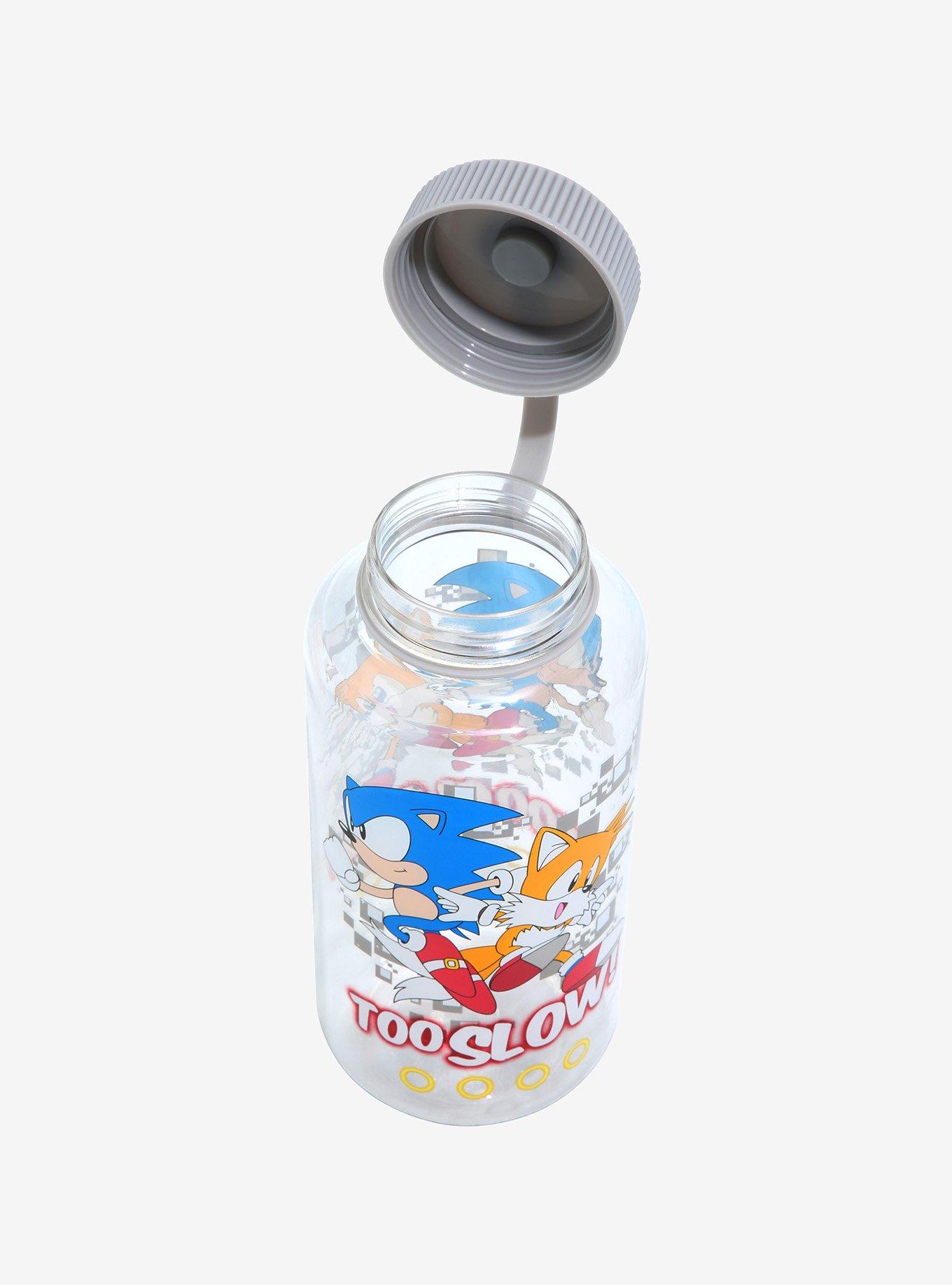 Sonic The Hedgehog Too Slow Water Bottle, , alternate