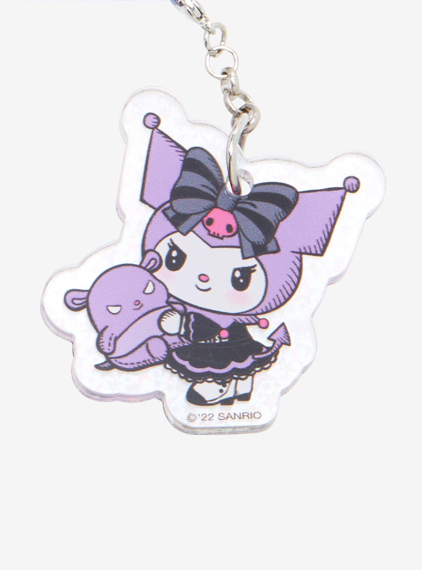 Kuromi & Baku Beaded Phone Charm, , alternate