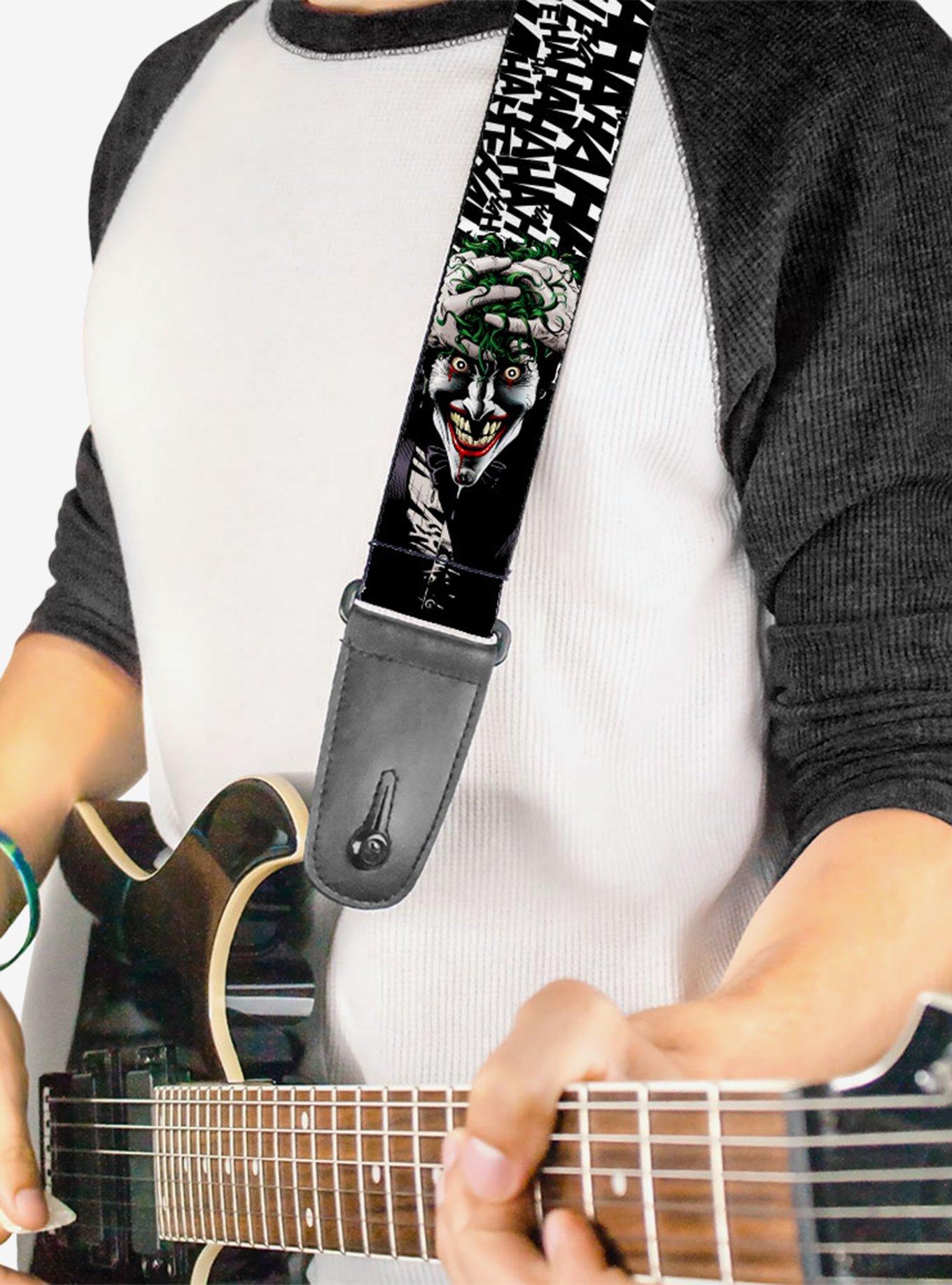 DC Comics Batman Joker The Killing Joke Holding Head Guitar Strap, , alternate