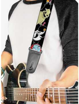 The Nightmare Before Christmas 4 Mini Character Poses Guitar Strap, , hi-res