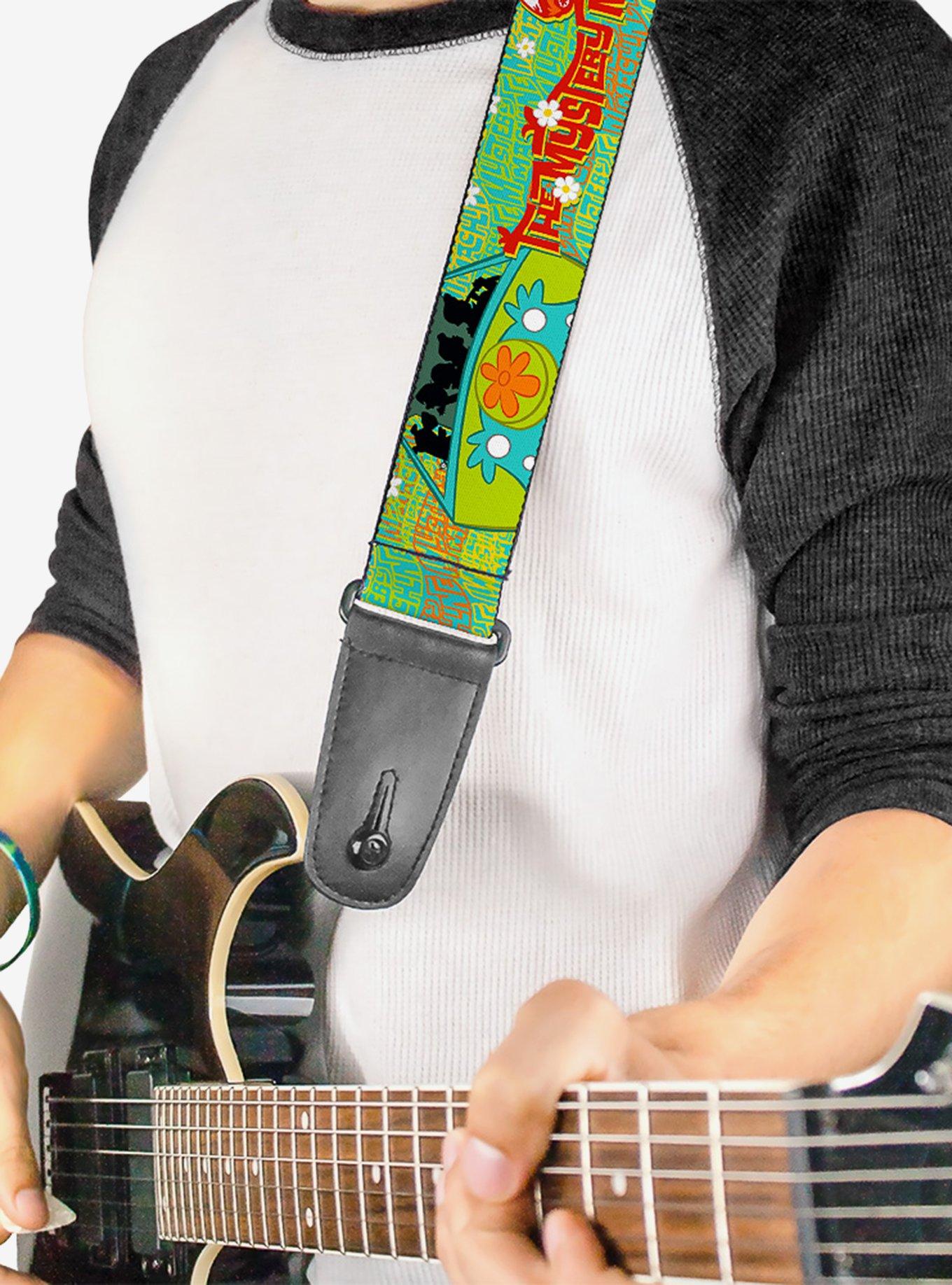 Scooby-Doo Group In The Mystery Machine Guitar Strap, , alternate