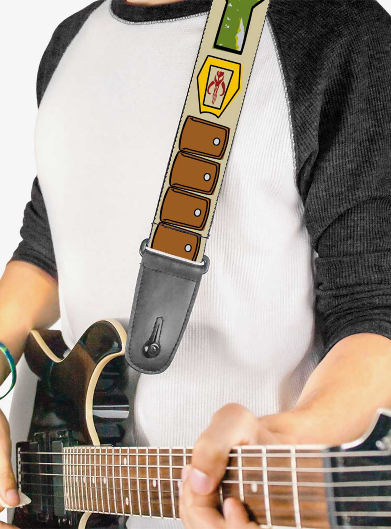 Star Wars Boba Fett Utility Belt Bounding Tan Guitar Strap, , hi-res