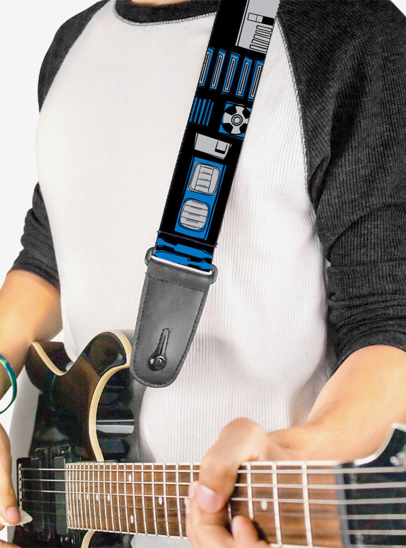 Star Wars R2D2 Bounding Parts Guitar Strap, , hi-res