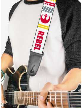 Star Wars Rebel Pilot Rebel Alliance Insignia X Wing Fighter Guitar Strap, , hi-res