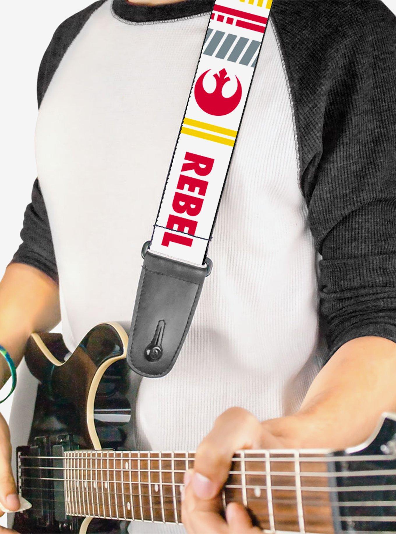 Star Wars Rebel Pilot Rebel Alliance Insignia X Wing Fighter Guitar Strap, , alternate